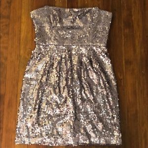 Metallic Lilac BCBGMaxAzria Dress